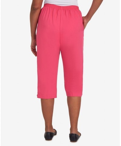 Petite Hot Capri Pants Pink $24.40 Pants