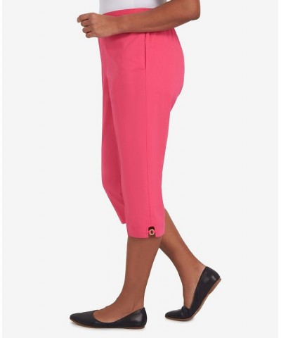 Petite Hot Capri Pants Pink $24.40 Pants