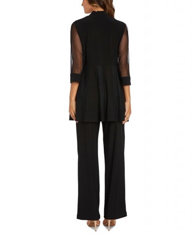 Embellished Layered-Look Pantsuit Blue $64.50 Outfits