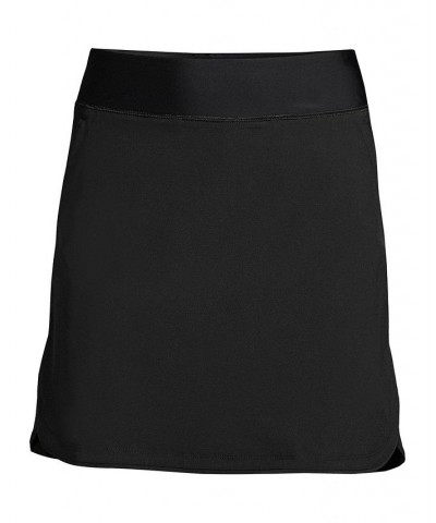 Women's Quick Dry Elastic Waist Active Board Skort Swim Skirt Black $31.96 Swimsuits