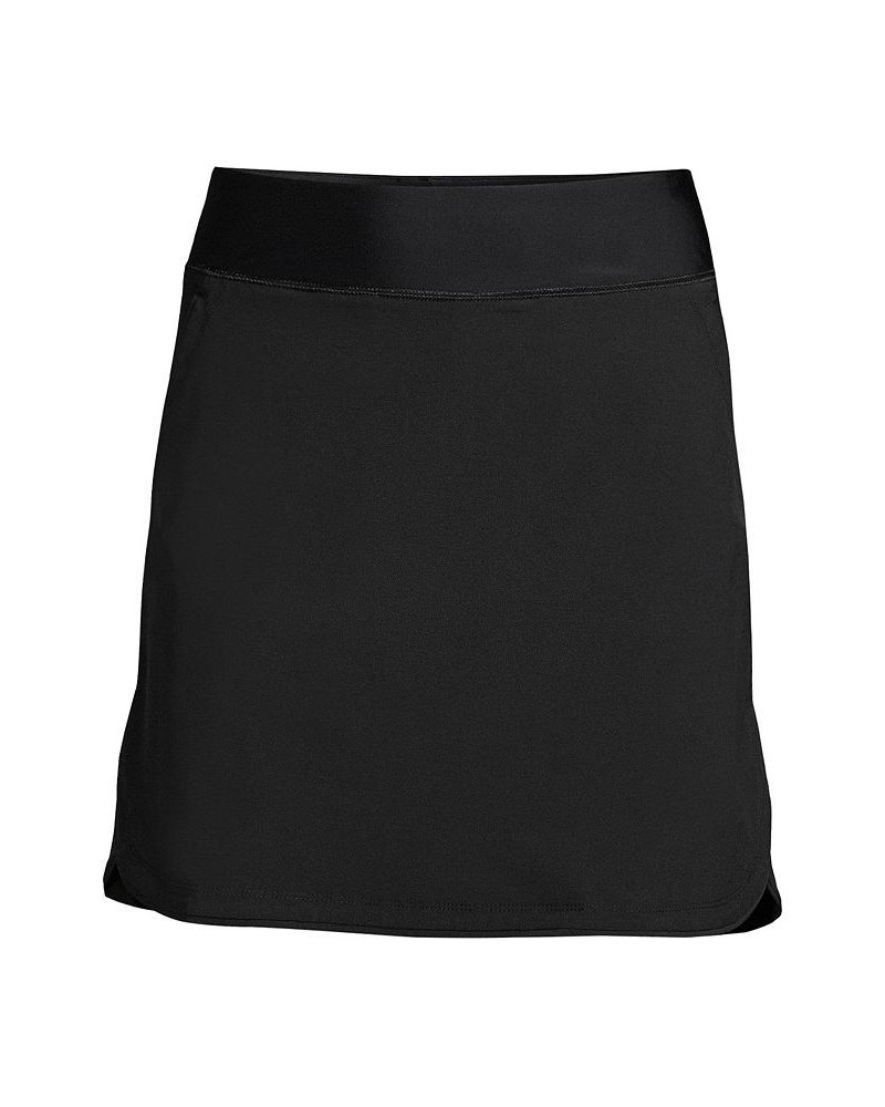 Women's Quick Dry Elastic Waist Active Board Skort Swim Skirt Black $31.96 Swimsuits