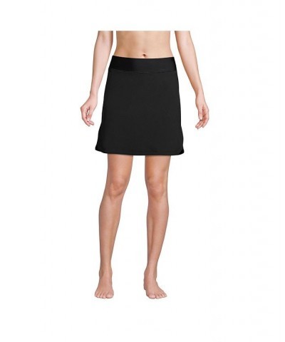 Women's Quick Dry Elastic Waist Active Board Skort Swim Skirt Black $31.96 Swimsuits