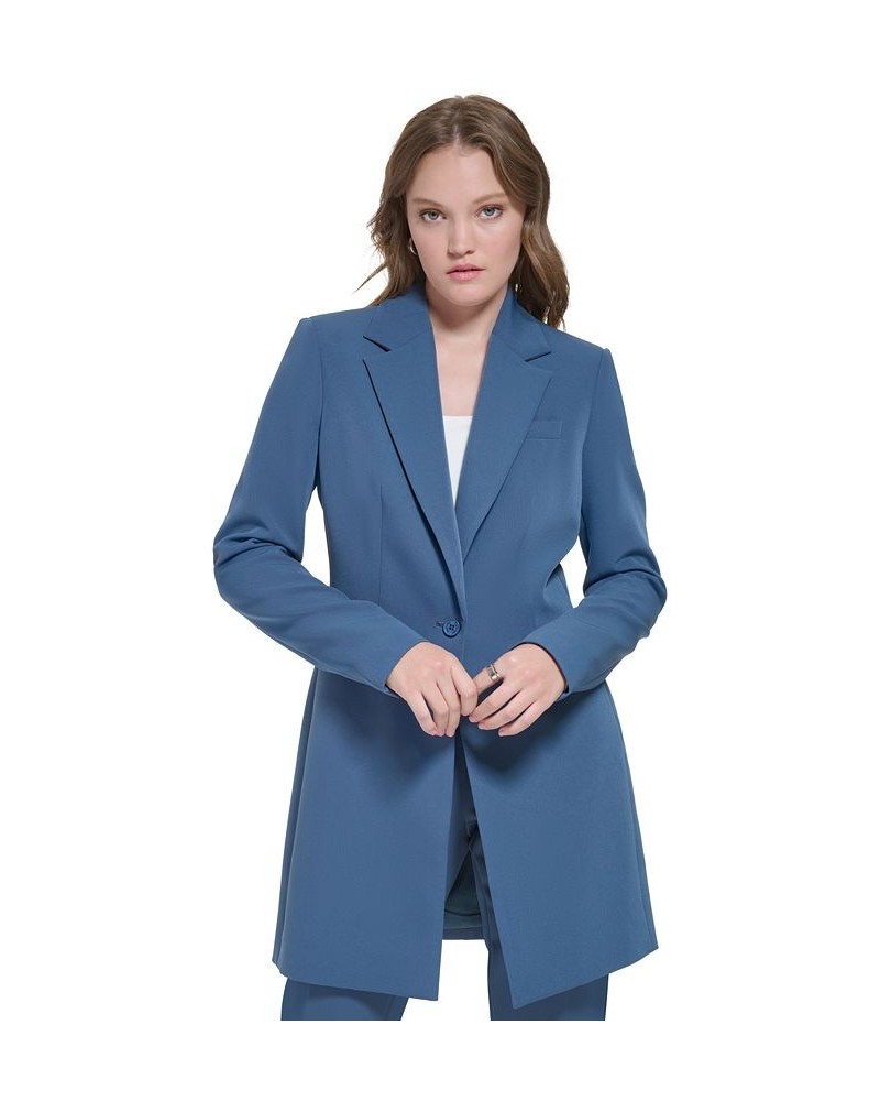 Women's Single-Button Long Blazer Oceana $42.72 Jackets