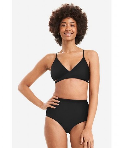 Nina High Waist Bikini Bottom Black $46.06 Swimsuits