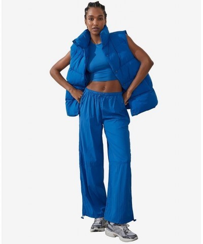 Women's Light Weight Parachute Pants Blue $37.09 Pants