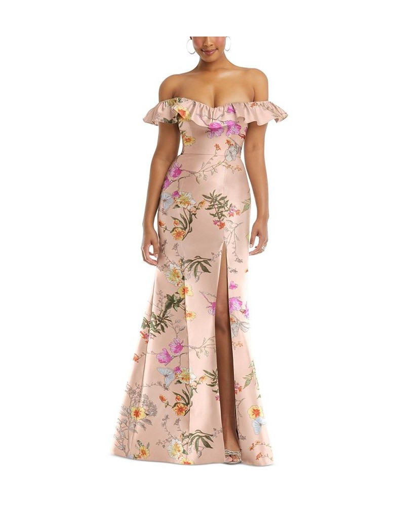 Women's Off-The-Shoulder Ruffled Gown Butterfly Botanica $135.00 Dresses