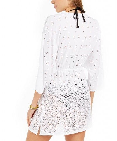 Gypsy Gem Crochet Tunic Cover-Up White $35.20 Swimsuits