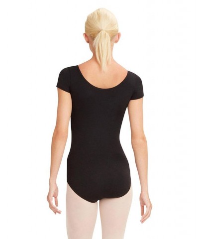 Short Sleeve Leotard Black $20.70 Tops