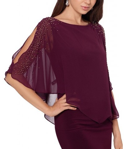 Capelet Sheath Dress Purple $59.50 Dresses