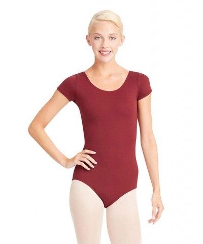 Short Sleeve Leotard Black $20.70 Tops