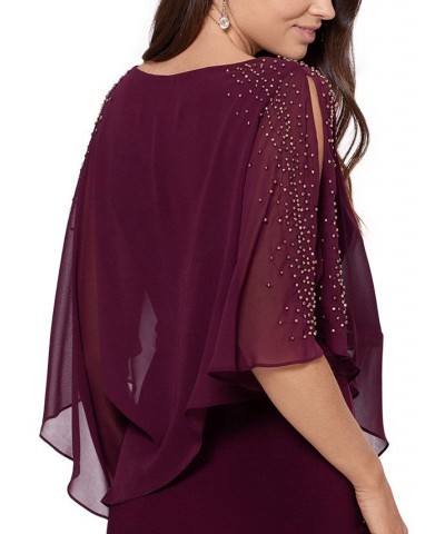 Capelet Sheath Dress Purple $59.50 Dresses