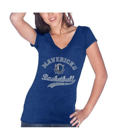 Women's Threads Dirk Nowitzki Blue Dallas Mavericks Name & Number Tri-Blend T-shirt Blue $25.00 Tops