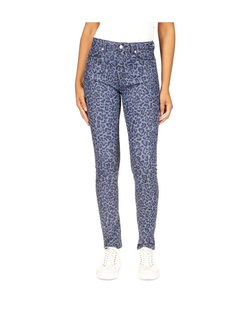 Women's Selma High Rise Straight Skinny Jeans Dusk Blue Animal $21.57 Jeans