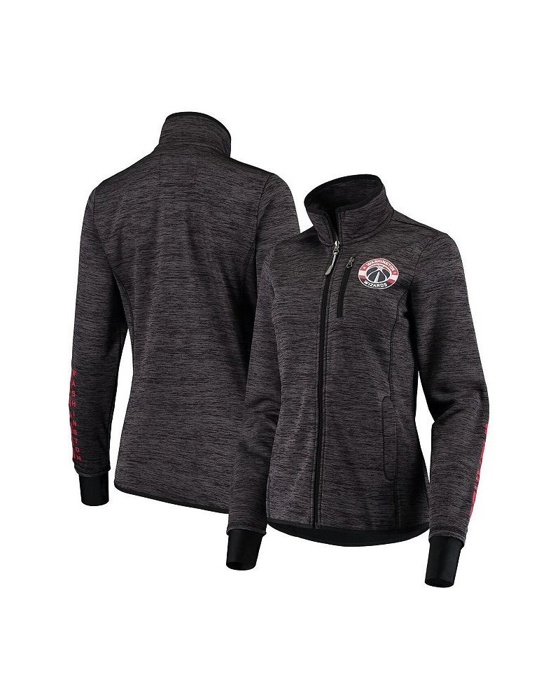 Women's Black Washington Wizards Three Point Full-Zip Jacket Black $31.20 Jackets