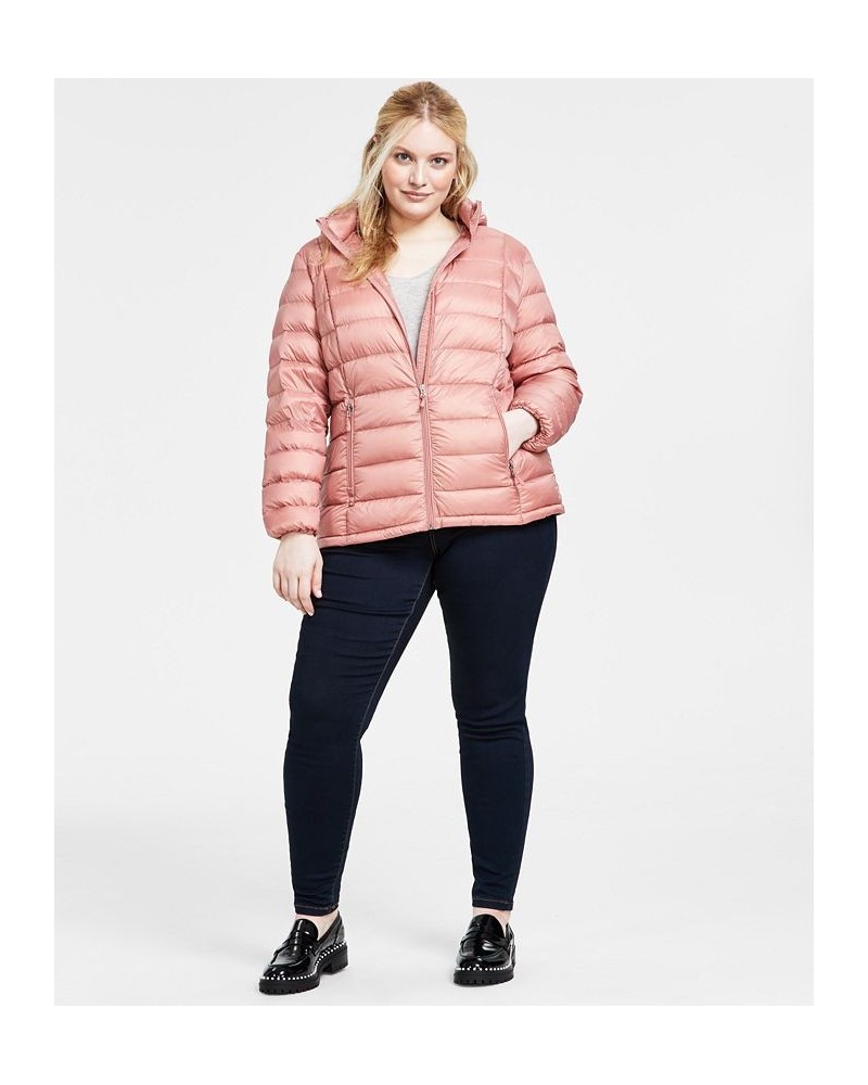 Women's Plus Size Hooded Packable Down Puffer Coat Bloom $34.19 Coats