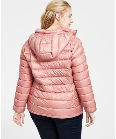 Women's Plus Size Hooded Packable Down Puffer Coat Bloom $34.19 Coats