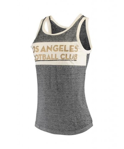 Women's Charcoal and Cream LAFC Loyalty Tank Top Charcoal, Cream $20.00 Tops