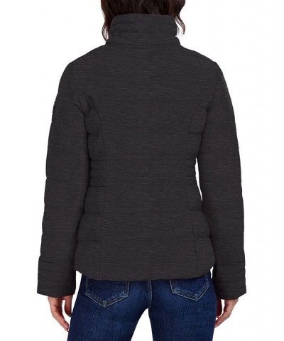 Women's Hooded Packable Puffer Coat Charcoal $64.40 Coats