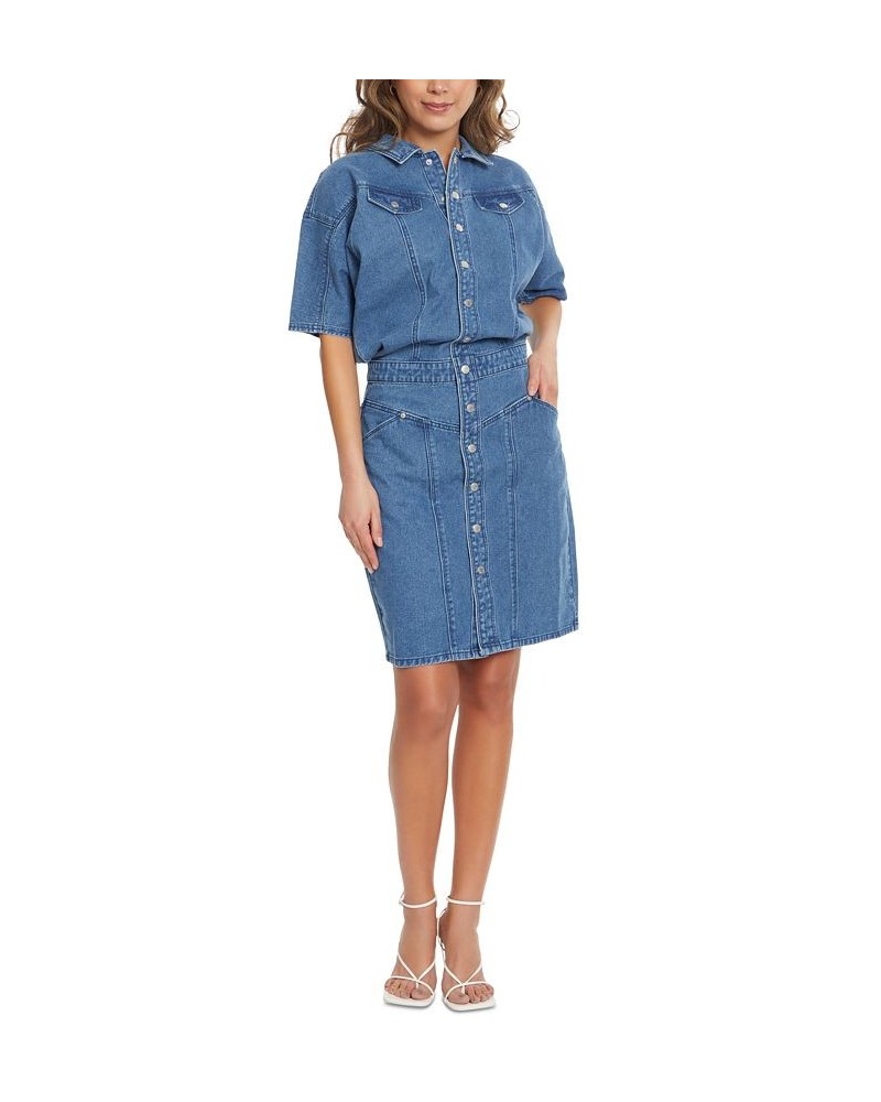 Women's Gloria Vanderbilt x Christian Siriano Dolman-Sleeve Denim Dress Pocomoke $44.79 Dresses