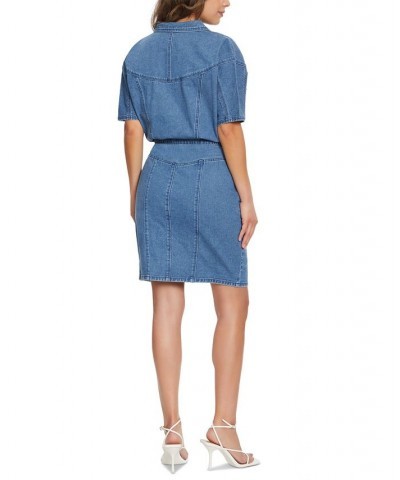 Women's Gloria Vanderbilt x Christian Siriano Dolman-Sleeve Denim Dress Pocomoke $44.79 Dresses