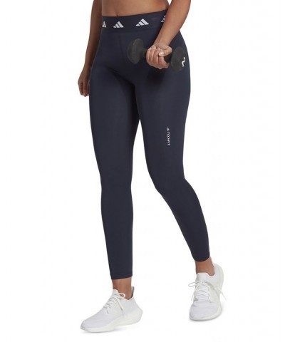 Women's Techfit 7/8 Training Leggings Blue $21.20 Pants