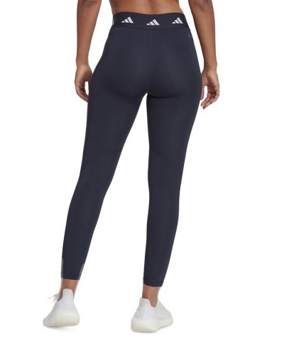 Women's Techfit 7/8 Training Leggings Blue $21.20 Pants