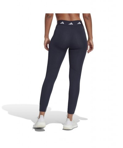 Women's Techfit 7/8 Training Leggings Blue $21.20 Pants