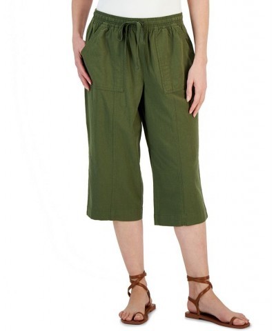 Women's Quinn Cotton Pull-On Capri Pants Winter Moss $14.19 Pants