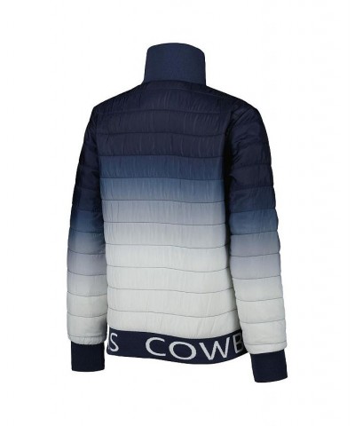 Women's Navy Silver Dallas Cowboys Color Block Full-Zip Puffer Jacket Navy, Silver $87.40 Jackets