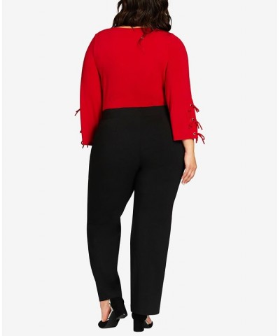 Plus Size Super Stretch Bootcut Average Pants Black $26.65 Pants