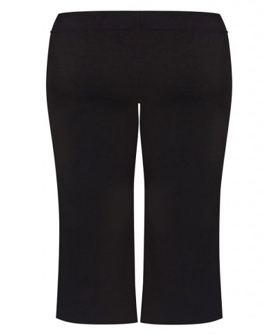 Plus Size Super Stretch Bootcut Average Pants Black $26.65 Pants