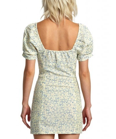 Juniors' Gretel Empire-Waist Short-Sleeve Dress Lemon $40.42 Dresses