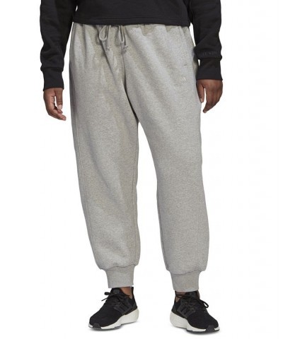 Plus Size All-Season Pull-On Fleece Joggers Gray $22.00 Pants