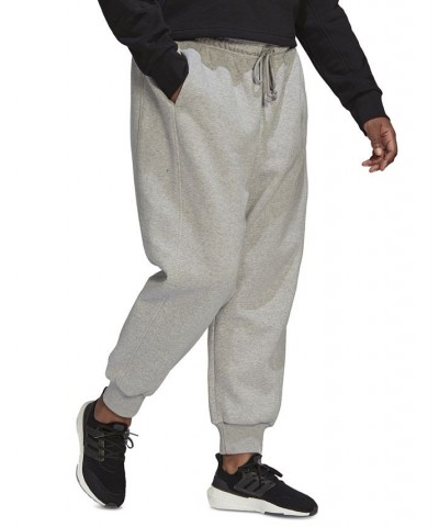 Plus Size All-Season Pull-On Fleece Joggers Gray $22.00 Pants