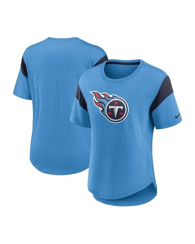 Women's Light Blue Tennessee Titans Primary Logo Fashion Top Light Blue $25.99 Tops