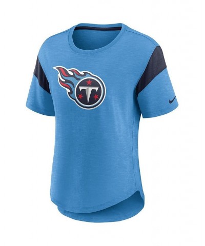 Women's Light Blue Tennessee Titans Primary Logo Fashion Top Light Blue $25.99 Tops