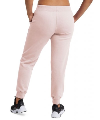 Women's Powerblend Fleece Sweatpant Jogger Pink $19.61 Pants