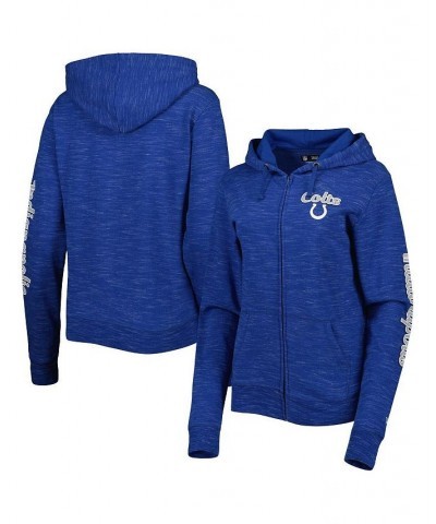 Women's Royal Indianapolis Colts Reverse Full-Zip Hoodie Royal $40.79 Sweatshirts