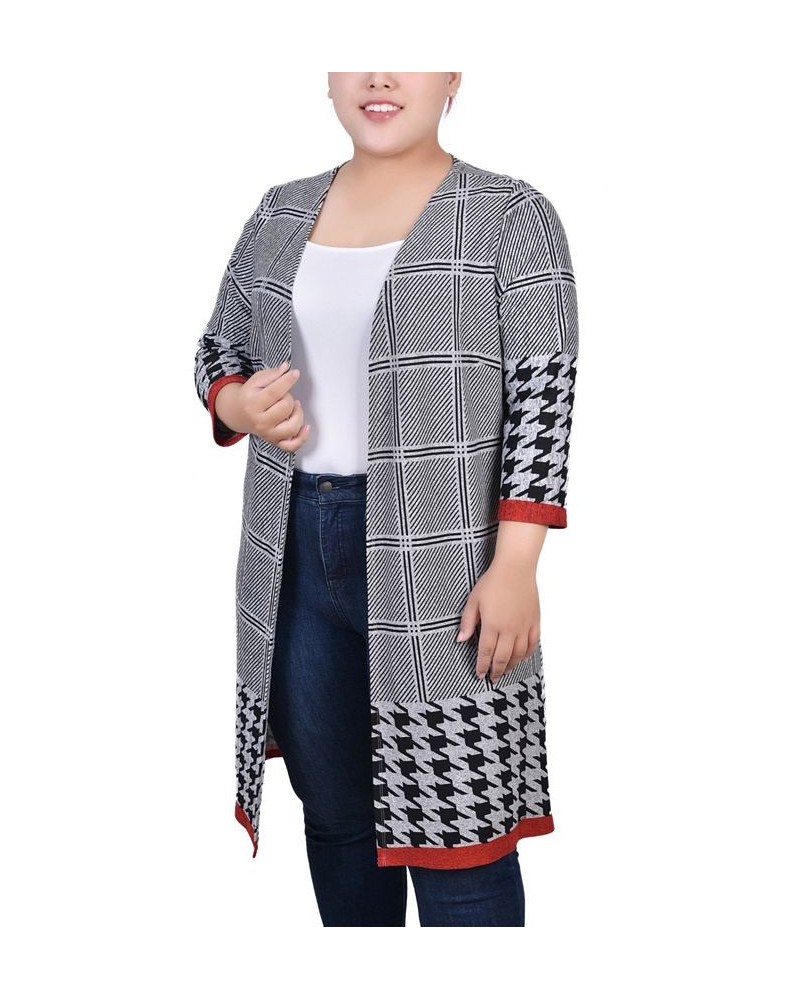 Plus Size 3/4 Sleeve Knit Cardigan Sawyer $12.32 Sweaters