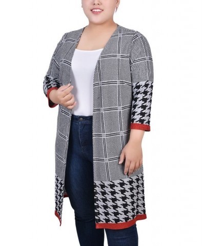 Plus Size 3/4 Sleeve Knit Cardigan Sawyer $12.32 Sweaters