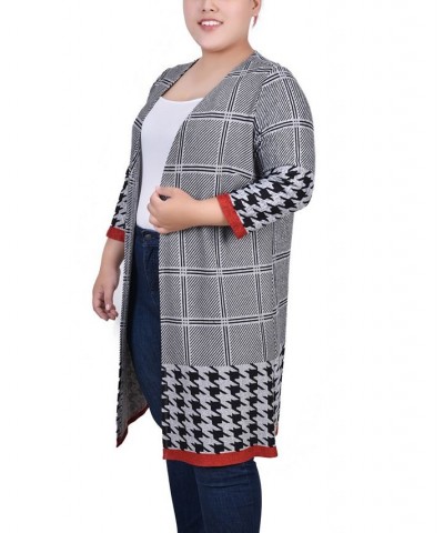 Plus Size 3/4 Sleeve Knit Cardigan Sawyer $12.32 Sweaters