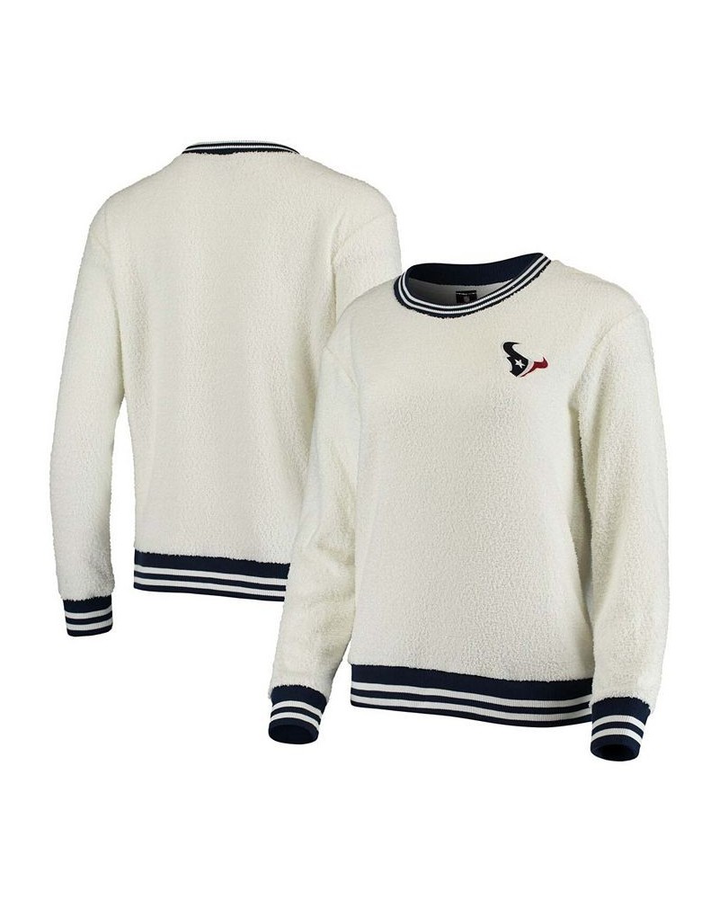 Women's Cream Navy Houston Texans Granite Knit Pullover Sweatshirt Cream, Navy $31.50 Sweatshirts