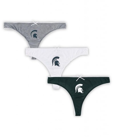 Women's Michigan State Spartans Badge 3-Pack Thong Set $22.50 Panty