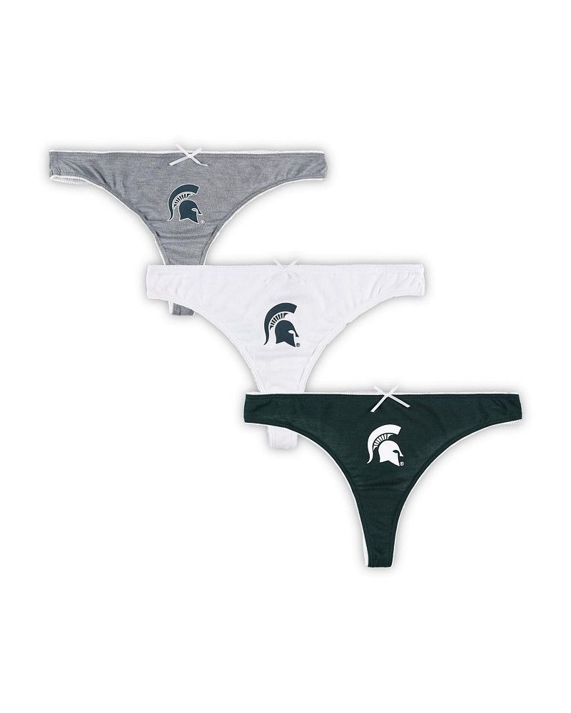 Women's Michigan State Spartans Badge 3-Pack Thong Set $22.50 Panty