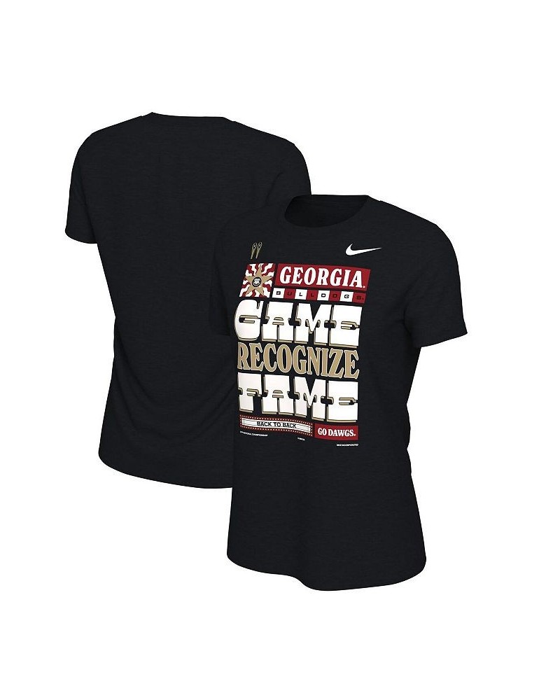 Women's Black Georgia Bulldogs College Football Playoff 2022 National Champions Locker Room T-shirt Black $22.39 Tops