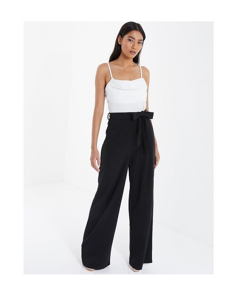 Women's 2-in-1 Palazzo Jumpsuit Cream $38.90 Pants