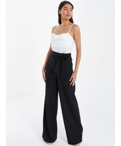 Women's 2-in-1 Palazzo Jumpsuit Cream $38.90 Pants