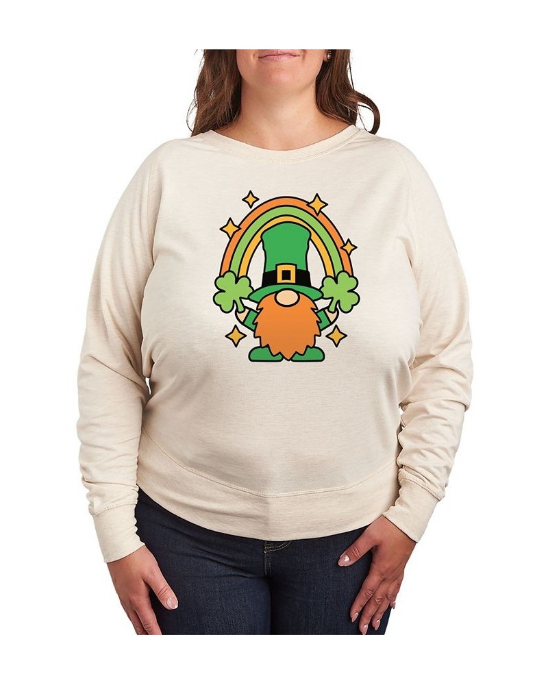 Trendy Plus Size Leprechaun Graphic Sweatshirt Beige, Khaki $11.89 Sweatshirts