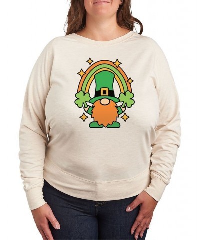 Trendy Plus Size Leprechaun Graphic Sweatshirt Beige, Khaki $11.89 Sweatshirts