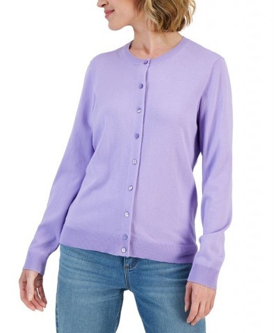 Crew-Neck Cardigan Malbec $10.00 Sweaters